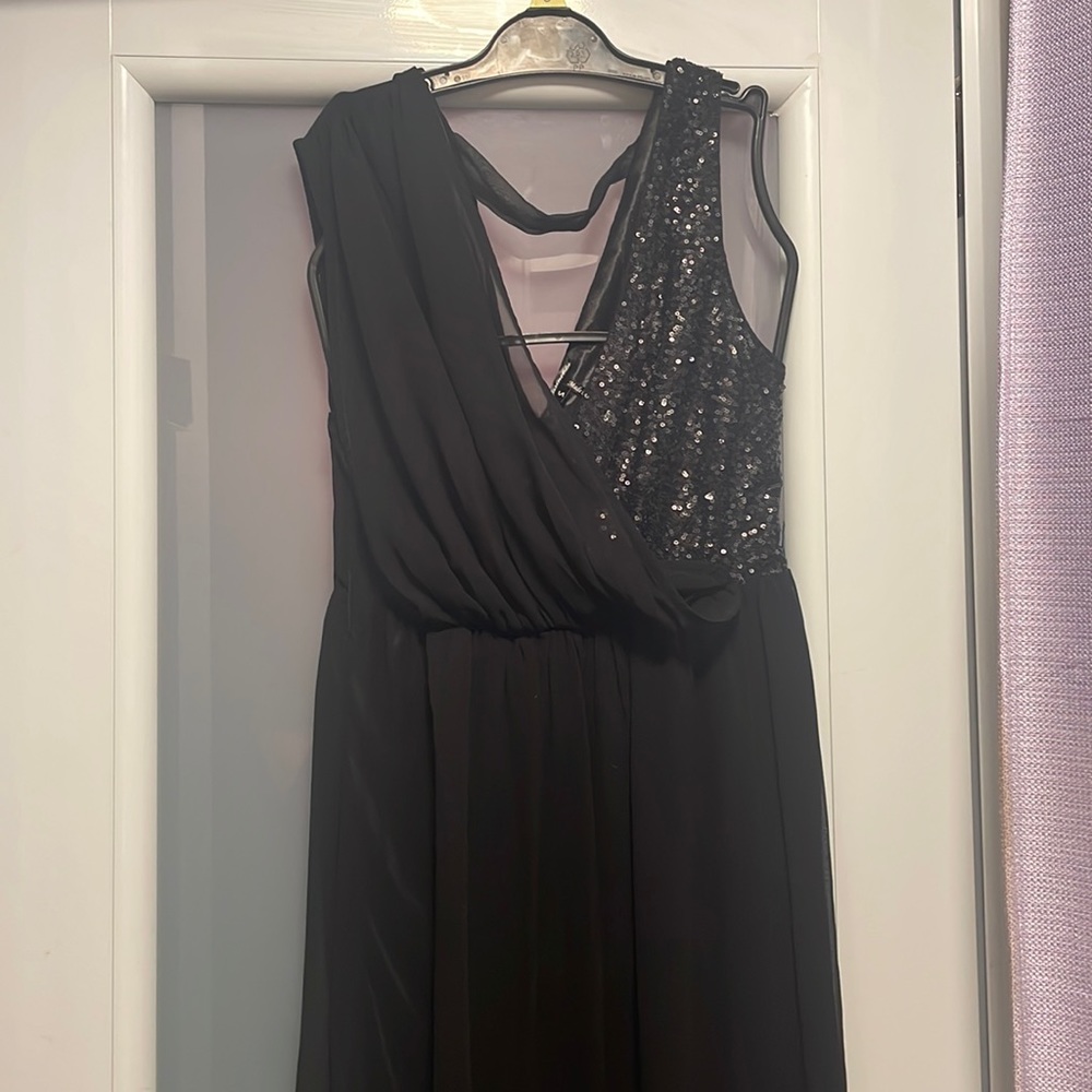 Long Black Evening Dress, Size: Small